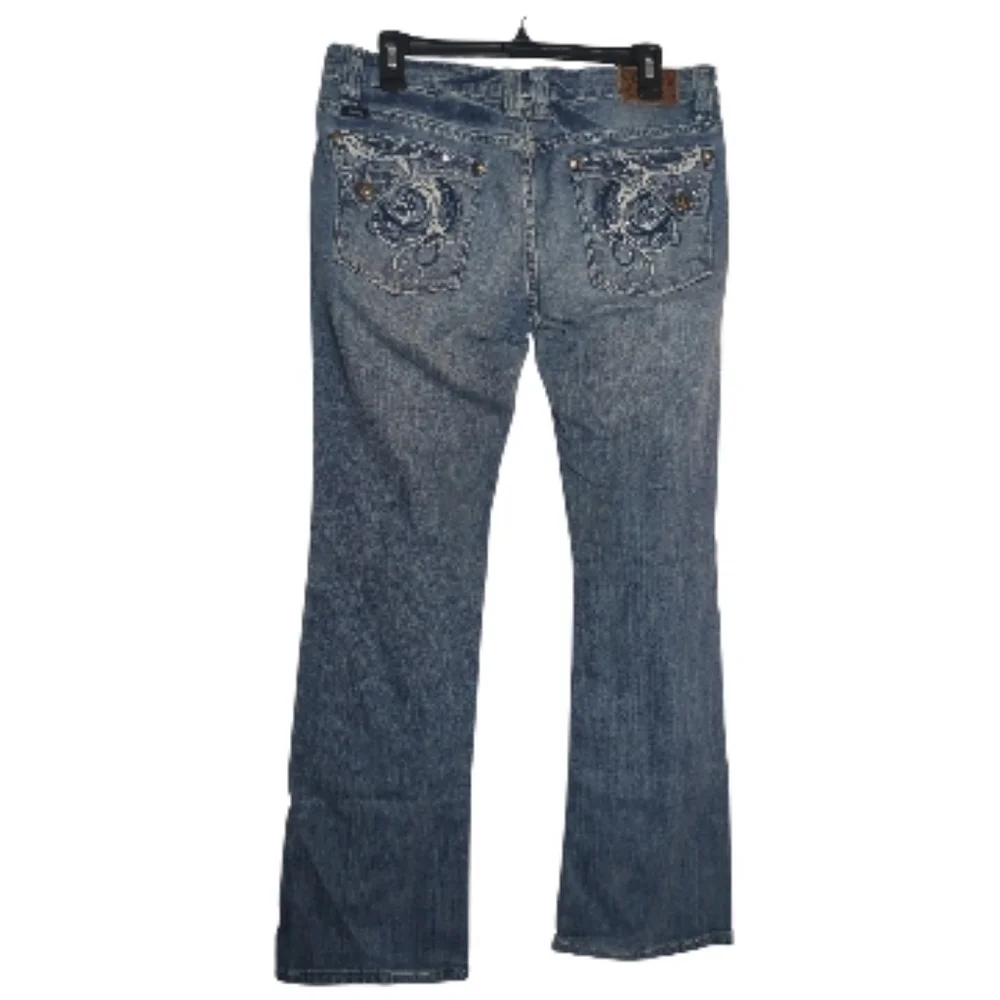 Adiktd Size 10 Embellished Bootcut Jeans Coastal Cowgirl Festival Elevated Basic